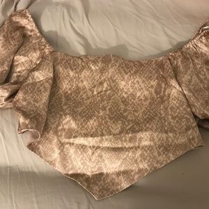beautiful silk crop top